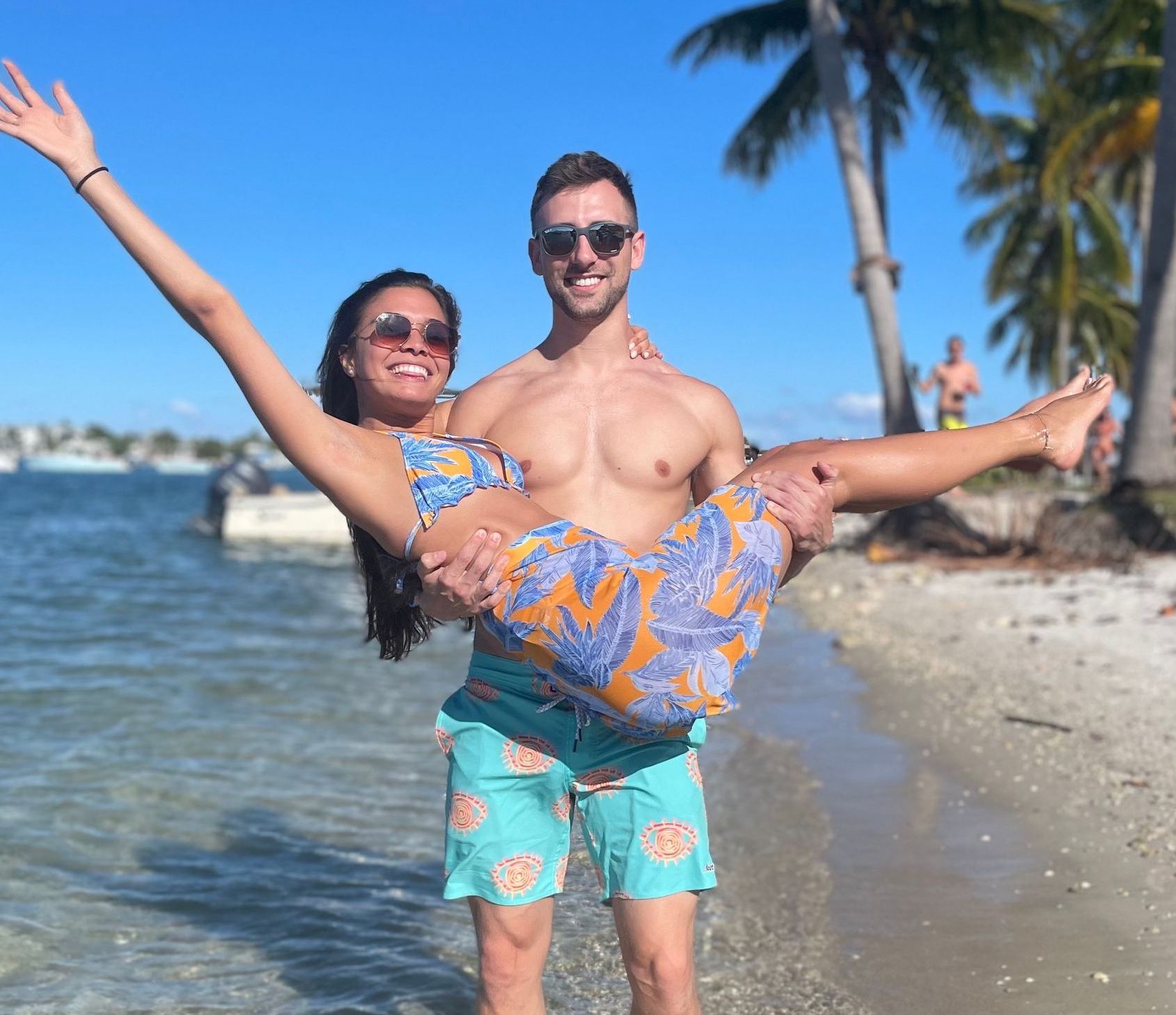 Gavyn and Lesley at the beach