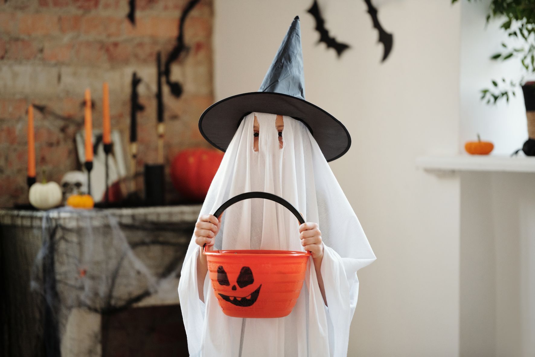 Child in halloween costume