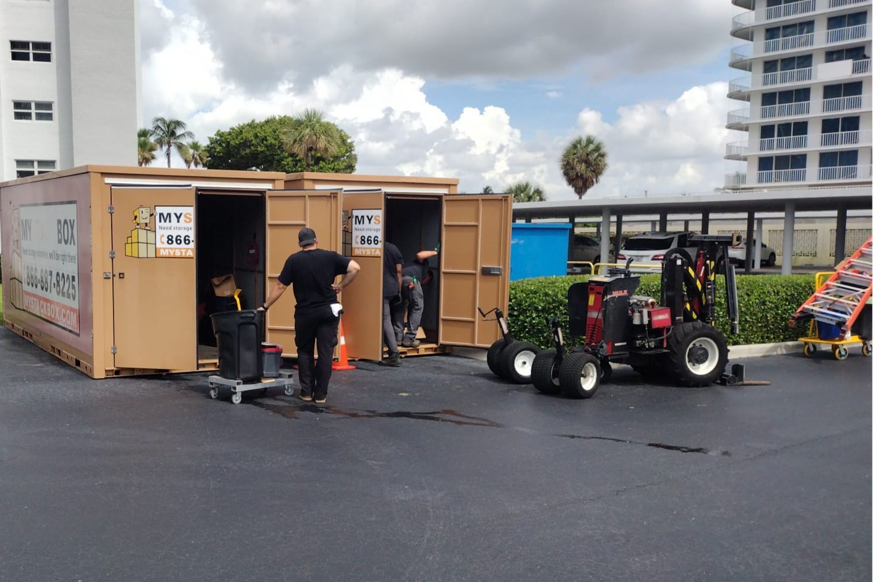 Painters using My Stack Box Pod