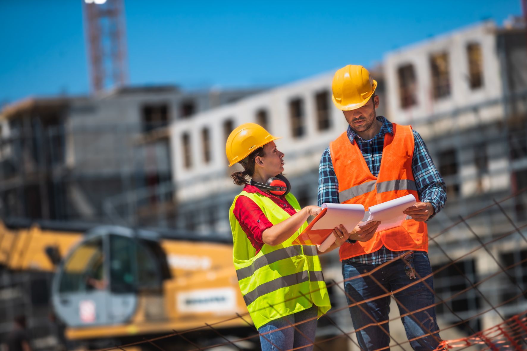 General contractors at work site