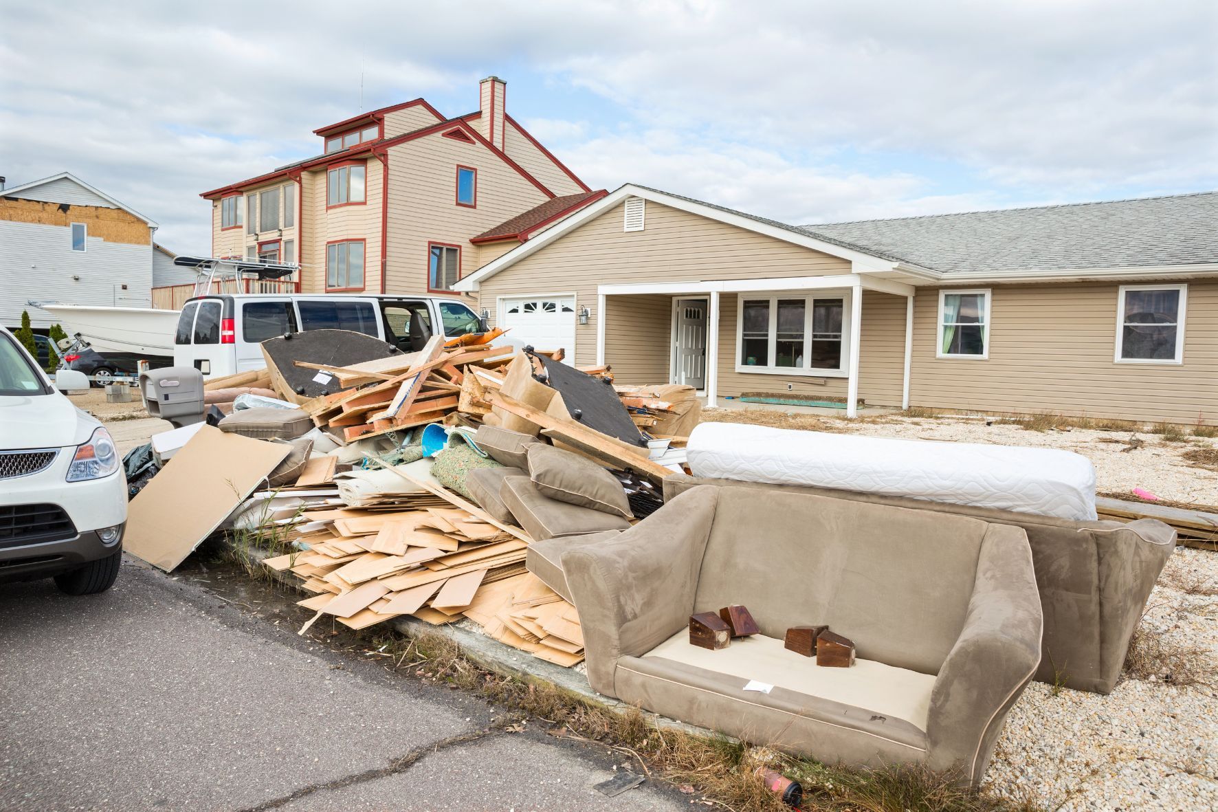 Water damaged items to be discarded