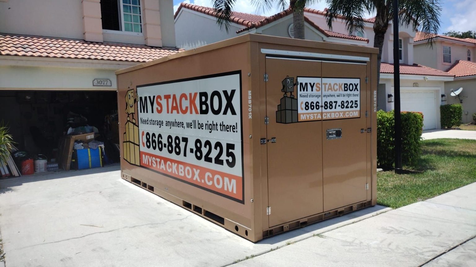 My Stack box on florida driveway