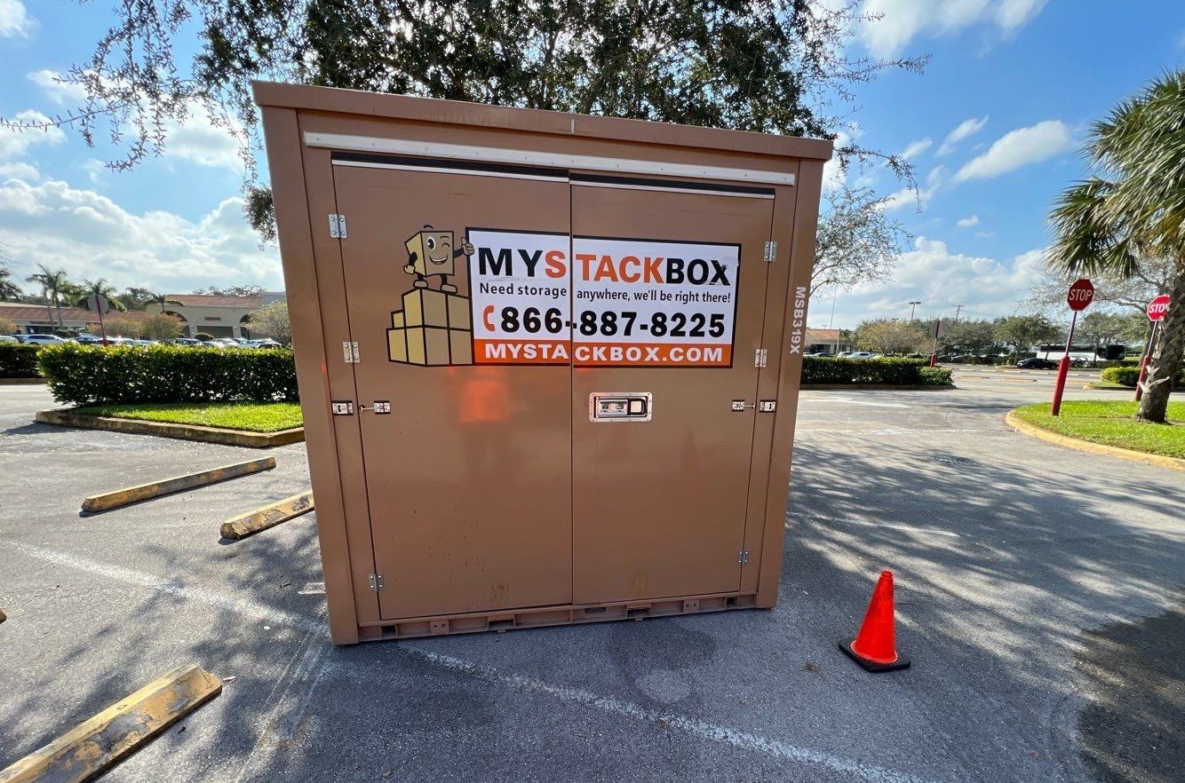 My Stack Box in a parking lot