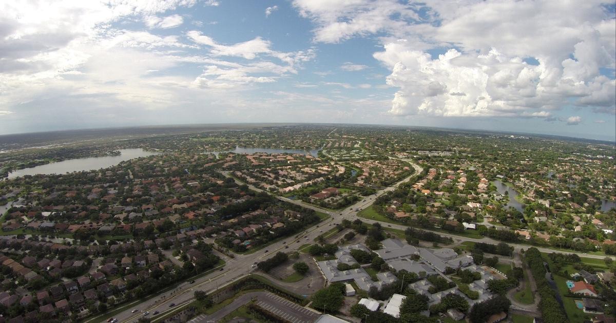 Aerial View of Coral Springs Florida