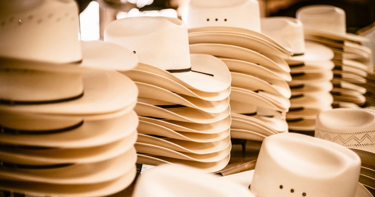 Cowboy hats stacked