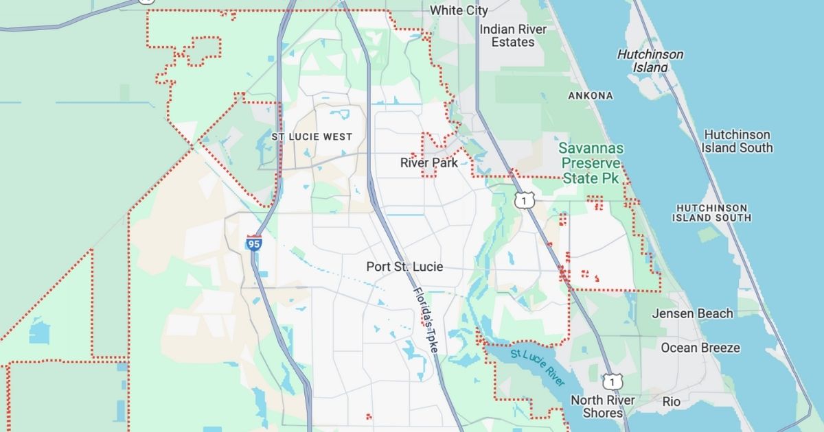 Map of port st lucie florida