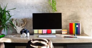 Clean and organized desk