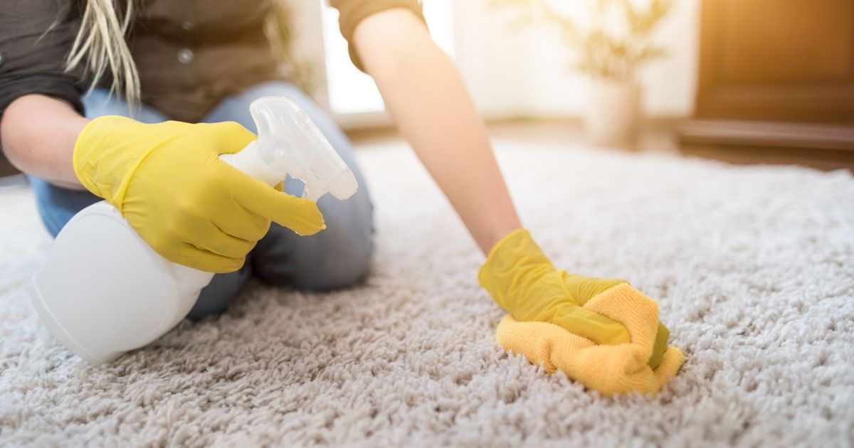 Cleaning a rug