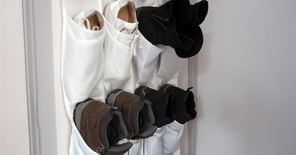 Hanging shoe storage