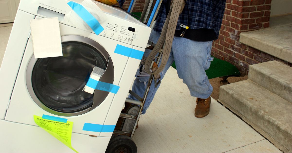 Moving a washing machine