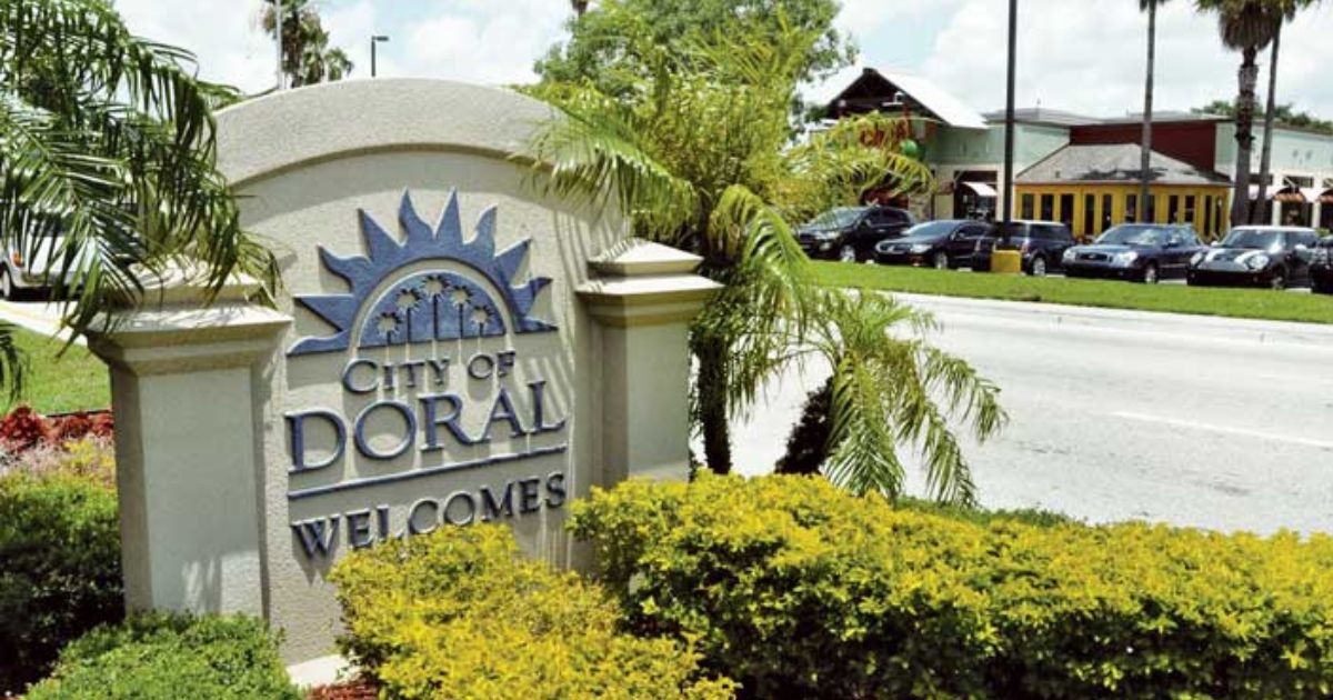 Welcome to Doral FL sign