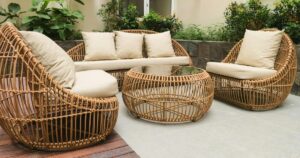 Outdoor rattan furniture in Florida