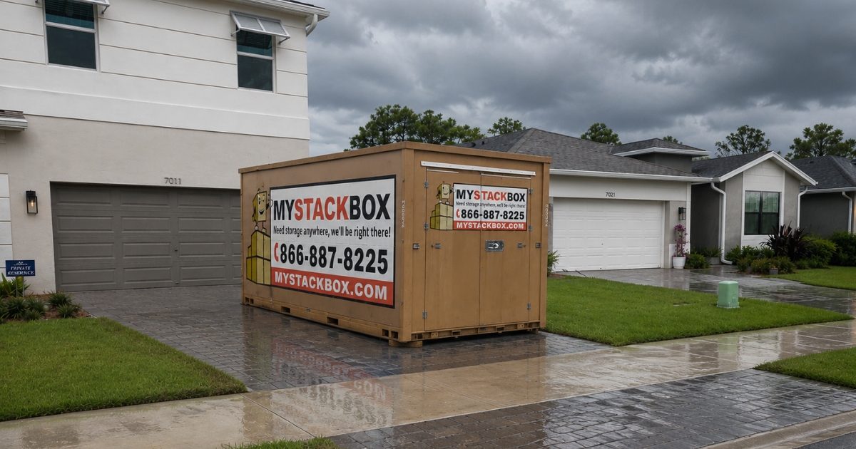 My Stack Box Pod in stormy weather