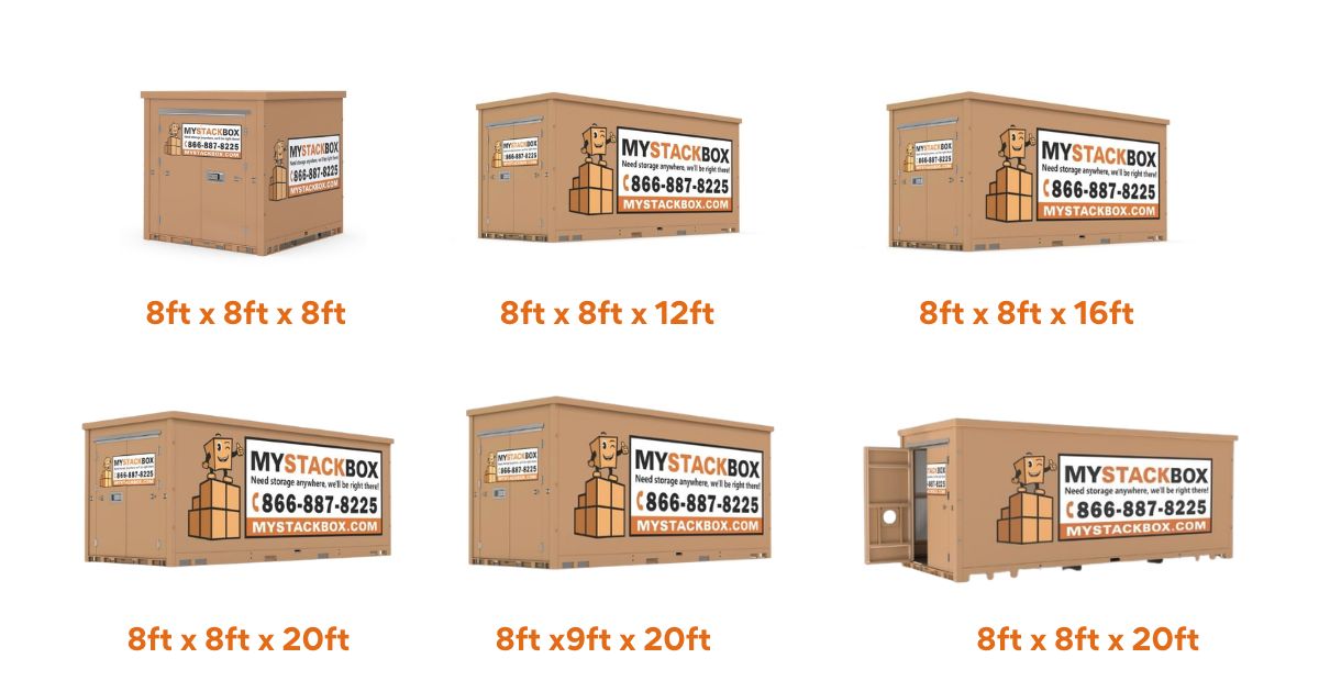 My stack box container sizes - MyStackBox My Stack Box container sizes